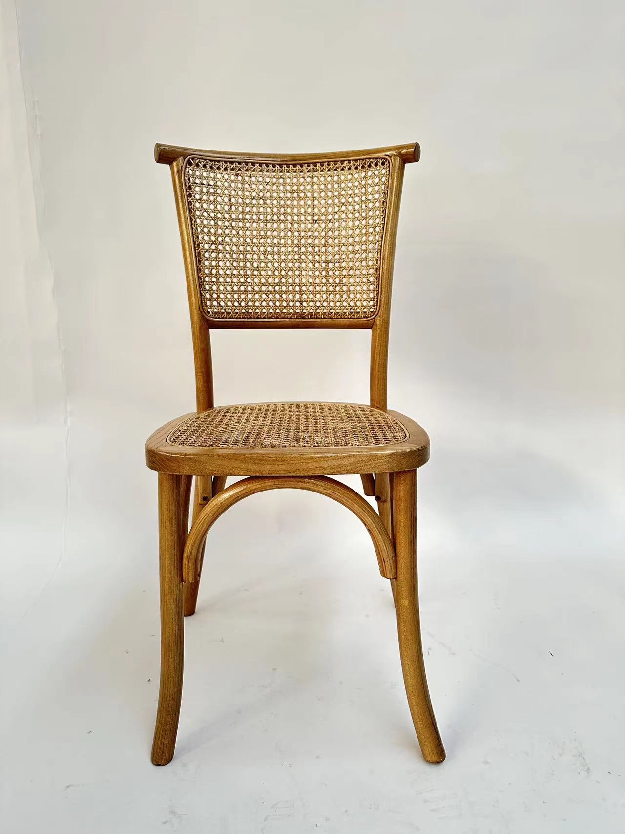 Cane Wicker and Seat Dining Chair