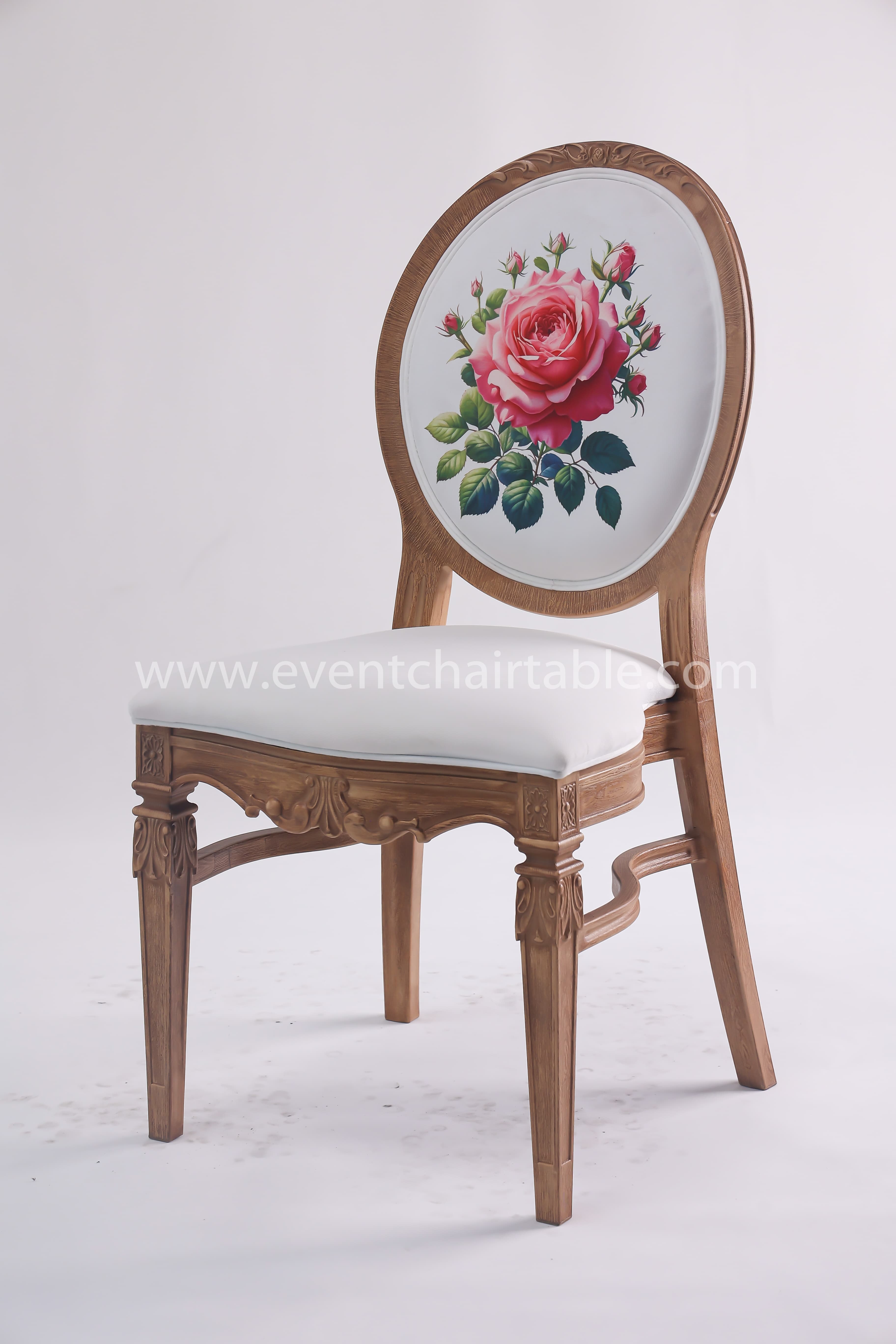 PLASTIC AURELIA CHAIR WOODEN LOOK