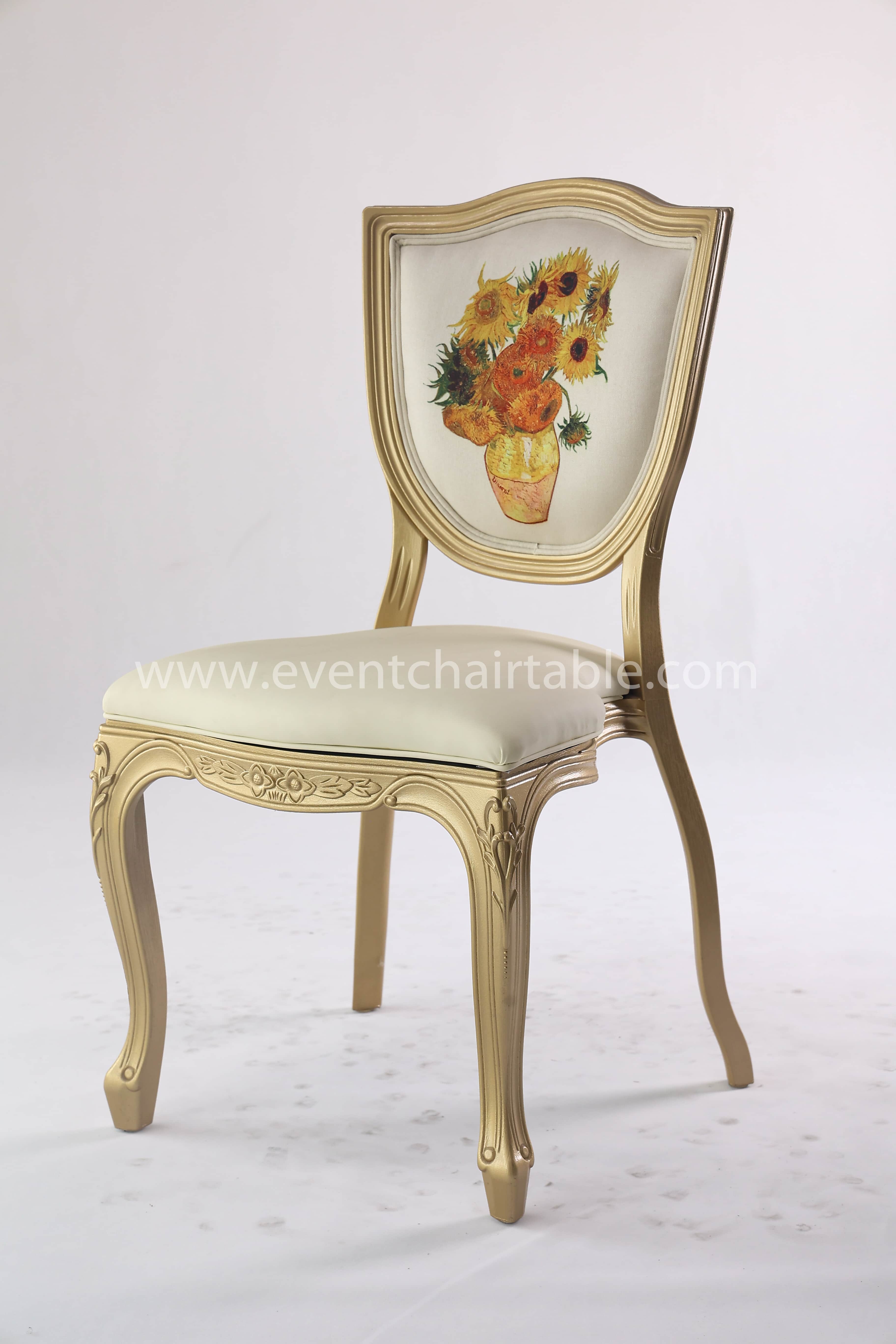 PLASTIC SHIELD BACK CHAIR WOODEN LOOK