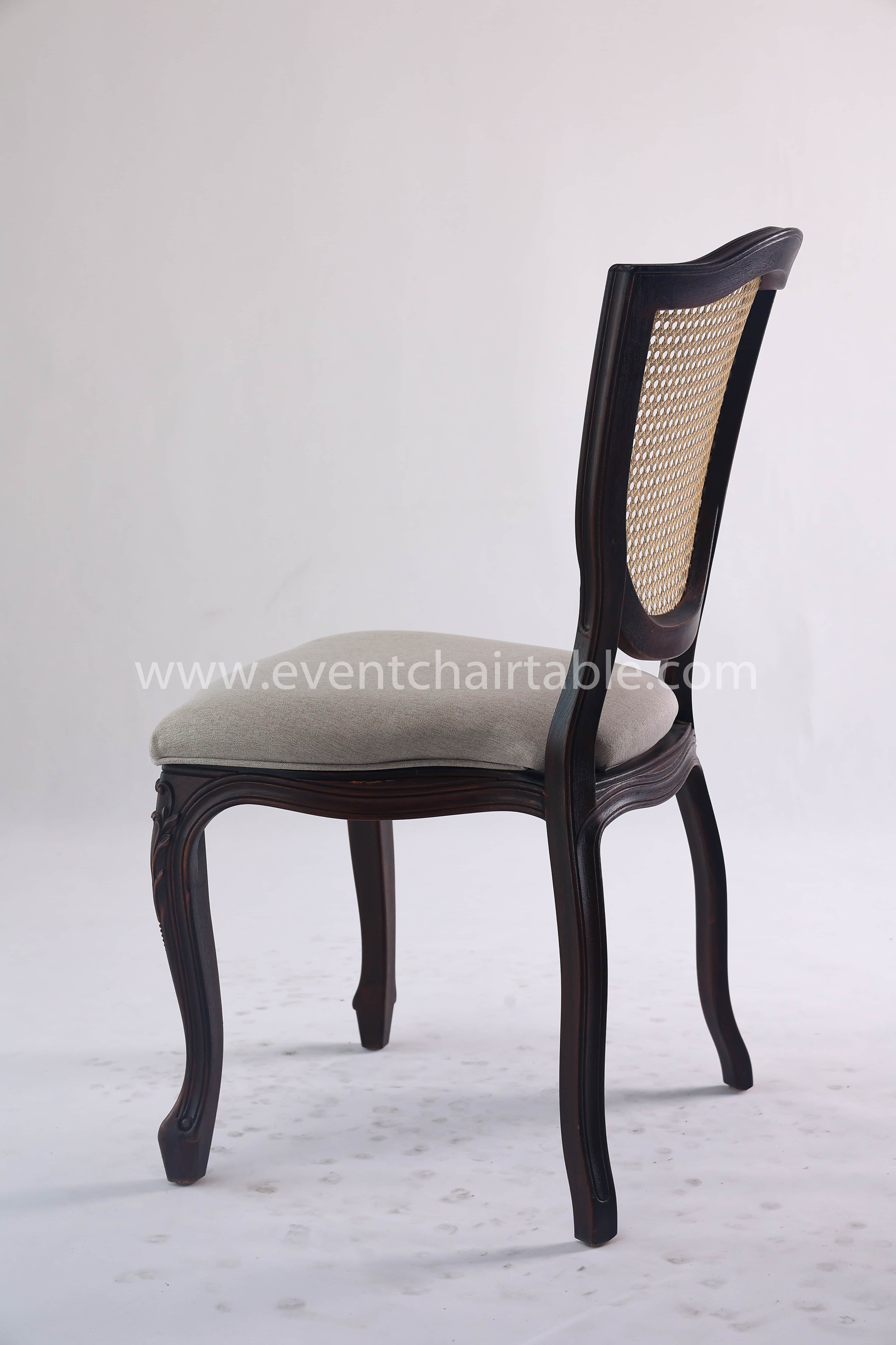 PLASTIC SHIELD BACK CHAIR WOODEN LOOK
