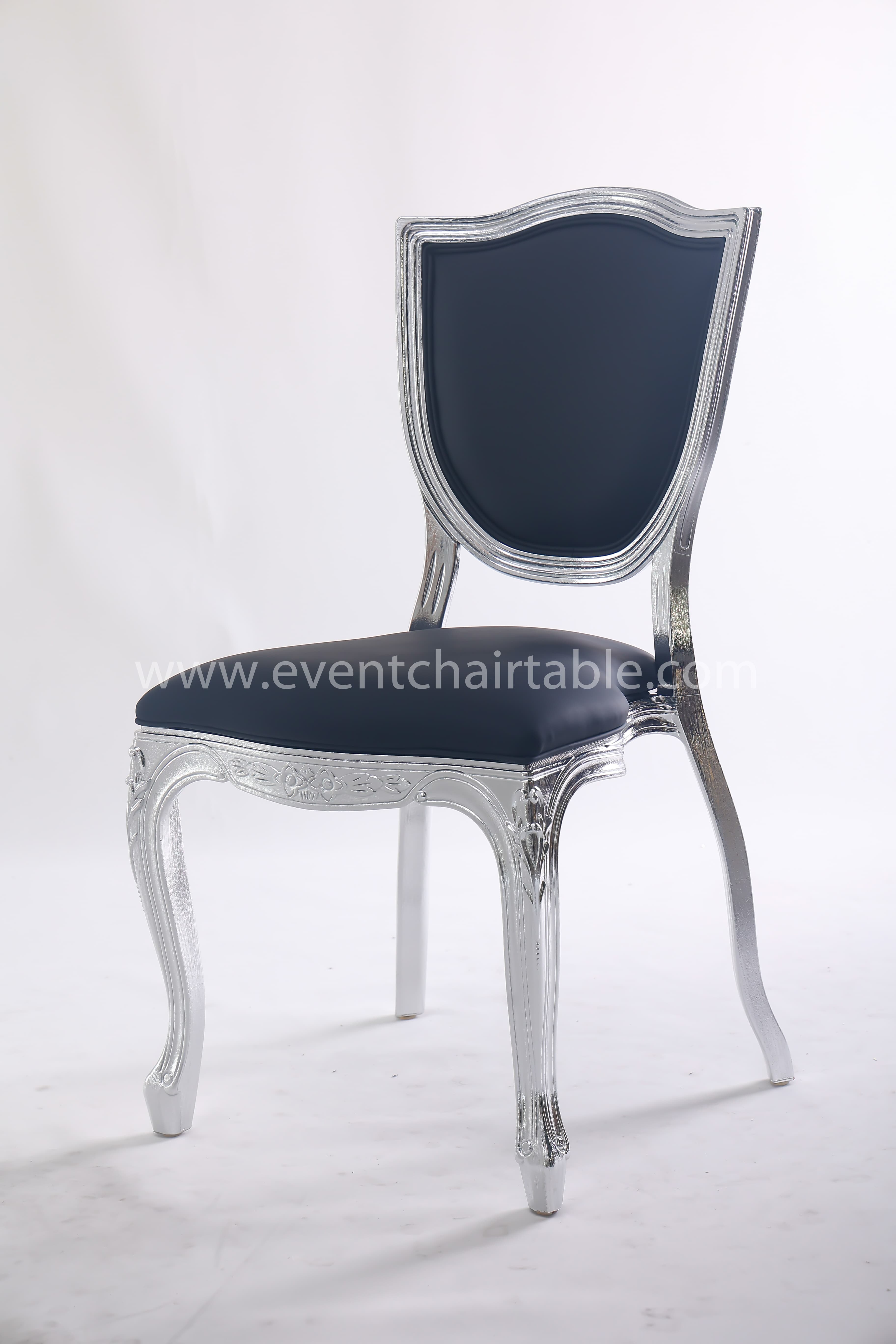PLASTIC SHIELD BACK CHAIR WOODEN LOOK