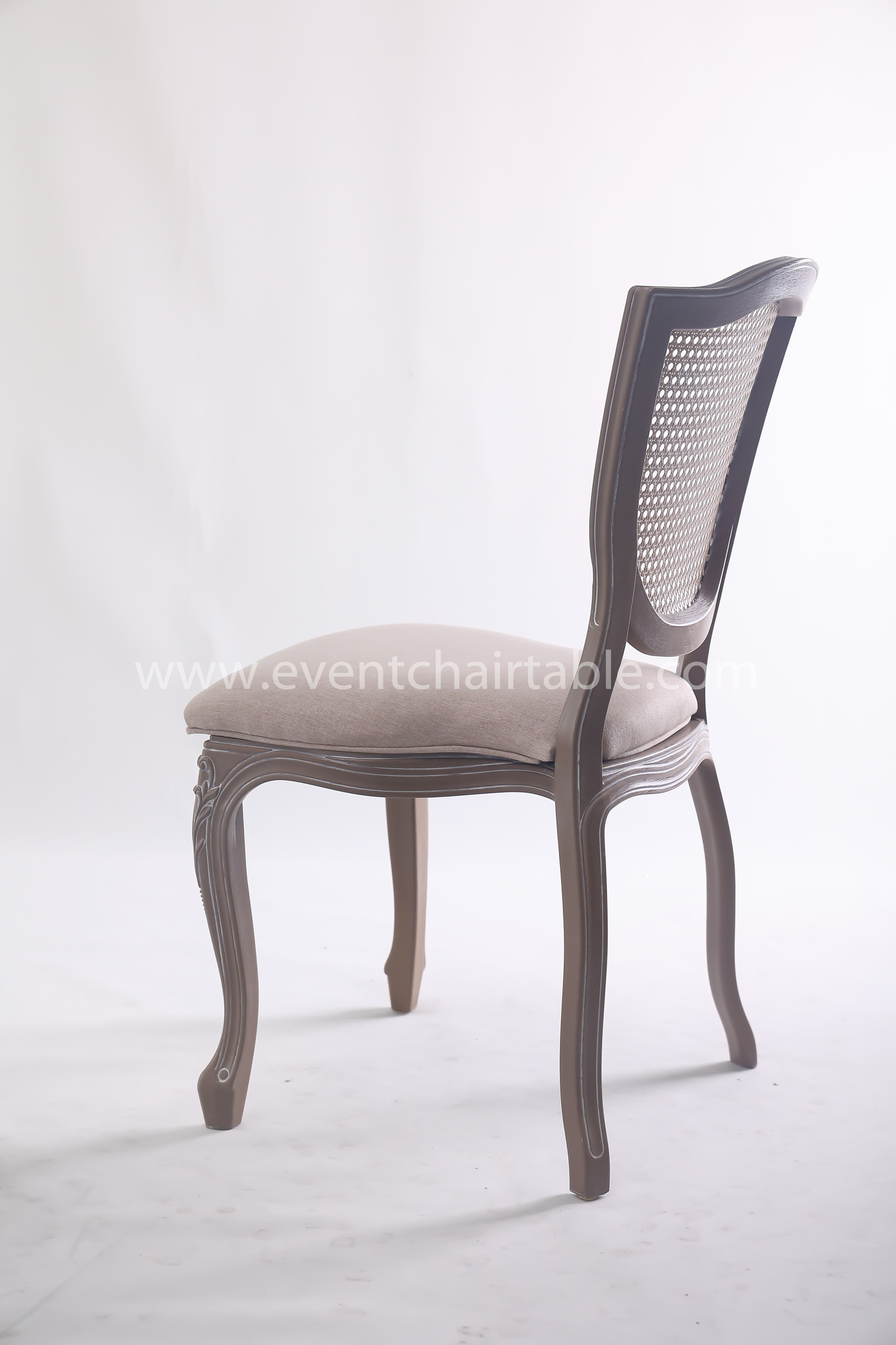 PLASTIC SHIELD BACK CHAIR WOODEN LOOK